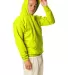 P170 Hanes® PrintPro®XP™ Comfortblend® Hooded in Safety green side view