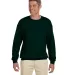 F260 Hanes® PrintPro®XP™ Ultimate Cotton® Swe in Deep forest front view