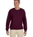 F260 Hanes® PrintPro®XP™ Ultimate Cotton® Swe in Maroon front view