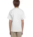 5370 Hanes® Heavyweight 50/50 Youth T-shirt in White back view