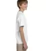 5370 Hanes® Heavyweight 50/50 Youth T-shirt in White side view