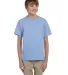5370 Hanes® Heavyweight 50/50 Youth T-shirt in Light blue front view