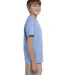 5370 Hanes® Heavyweight 50/50 Youth T-shirt in Light blue side view