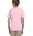 5370 Hanes® Heavyweight 50/50 Youth T-shirt in Pale pink back view