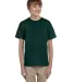5370 Hanes® Heavyweight 50/50 Youth T-shirt in Deep forest front view