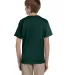 5370 Hanes® Heavyweight 50/50 Youth T-shirt in Deep forest back view