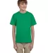 5370 Hanes® Heavyweight 50/50 Youth T-shirt in Kelly green front view