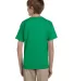 5370 Hanes® Heavyweight 50/50 Youth T-shirt in Kelly green back view