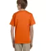 5370 Hanes® Heavyweight 50/50 Youth T-shirt in Orange back view