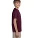 5370 Hanes® Heavyweight 50/50 Youth T-shirt in Maroon side view