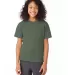 5370 Hanes® Heavyweight 50/50 Youth T-shirt in Heather green front view