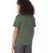5370 Hanes® Heavyweight 50/50 Youth T-shirt in Heather green back view
