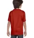 5380 Hanes® Youth Beefy®-T 5380 in Deep red back view