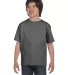 5380 Hanes® Youth Beefy®-T 5380 in Smoke gray front view