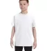 5450 Hanes® Authentic Tagless Youth T-shirt in White front view