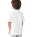 5450 Hanes® Authentic Tagless Youth T-shirt in White back view