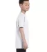5450 Hanes® Authentic Tagless Youth T-shirt in White side view