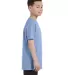 5450 Hanes® Authentic Tagless Youth T-shirt in Light blue side view