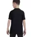 5450 Hanes® Authentic Tagless Youth T-shirt in Black back view