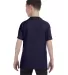 5450 Hanes® Authentic Tagless Youth T-shirt in Navy back view