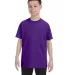 5450 Hanes® Authentic Tagless Youth T-shirt in Purple front view