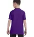 5450 Hanes® Authentic Tagless Youth T-shirt in Purple back view
