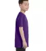 5450 Hanes® Authentic Tagless Youth T-shirt in Purple side view