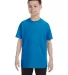 5450 Hanes® Authentic Tagless Youth T-shirt in Sapphire front view
