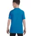 5450 Hanes® Authentic Tagless Youth T-shirt in Sapphire back view
