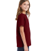 Hanes 5480 Heavyweight Youth T-shirt in Athltc cardinal side view