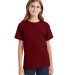 Hanes 5480 Heavyweight Youth T-shirt in Athltc cardinal front view