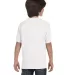 5480 Hanes® Heavyweight Youth T-shirt in White back view