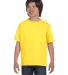 5480 Hanes® Heavyweight Youth T-shirt in Yellow front view