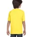 5480 Hanes® Heavyweight Youth T-shirt in Yellow back view