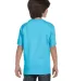5480 Hanes® Heavyweight Youth T-shirt in Light blue back view