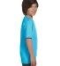 5480 Hanes® Heavyweight Youth T-shirt in Light blue side view