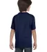 5480 Hanes® Heavyweight Youth T-shirt in Navy back view