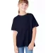 5480 Hanes® Heavyweight Youth T-shirt in Athletic navy front view