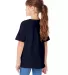 5480 Hanes® Heavyweight Youth T-shirt in Athletic navy back view