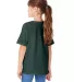 5480 Hanes® Heavyweight Youth T-shirt in Athletic dk gren back view