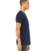 BELLA+CANVAS 3001 Soft Cotton T-shirt in Navy side view