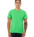 BELLA+CANVAS 3001 Soft Cotton T-shirt in Synthetic green front view