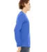 BELLA+CANVAS 3501 Long Sleeve T-Shirt in Tr royal triblnd side view