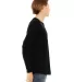 BELLA+CANVAS 3501 Long Sleeve T-Shirt in Solid blk trblnd side view