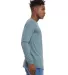 BELLA+CANVAS 3501 Long Sleeve T-Shirt in Denim triblend side view
