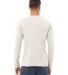 BELLA+CANVAS 3501 Long Sleeve T-Shirt in Oatmeal triblend back view