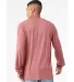 BELLA+CANVAS 3501 Long Sleeve T-Shirt in Mauve triblend back view