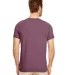 Gildan 64000 G640 Soft Style 30 Singles Ring-spun  in Heather maroon back view