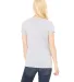 BELLA 6005 Womens V-Neck T-shirt in Athletic heather back view