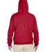 996M JERZEES® NuBlend™ Hooded Pullover Sweatshi TRUE RED back view